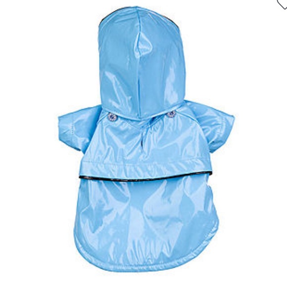 Pet Life DOG 🐩 Baby Blue PVC Waterproof Adjustable Pet Raincoat Size Medium NWT - Picture 14 of 15